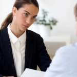 hr professional conducting a workplace investigation interview